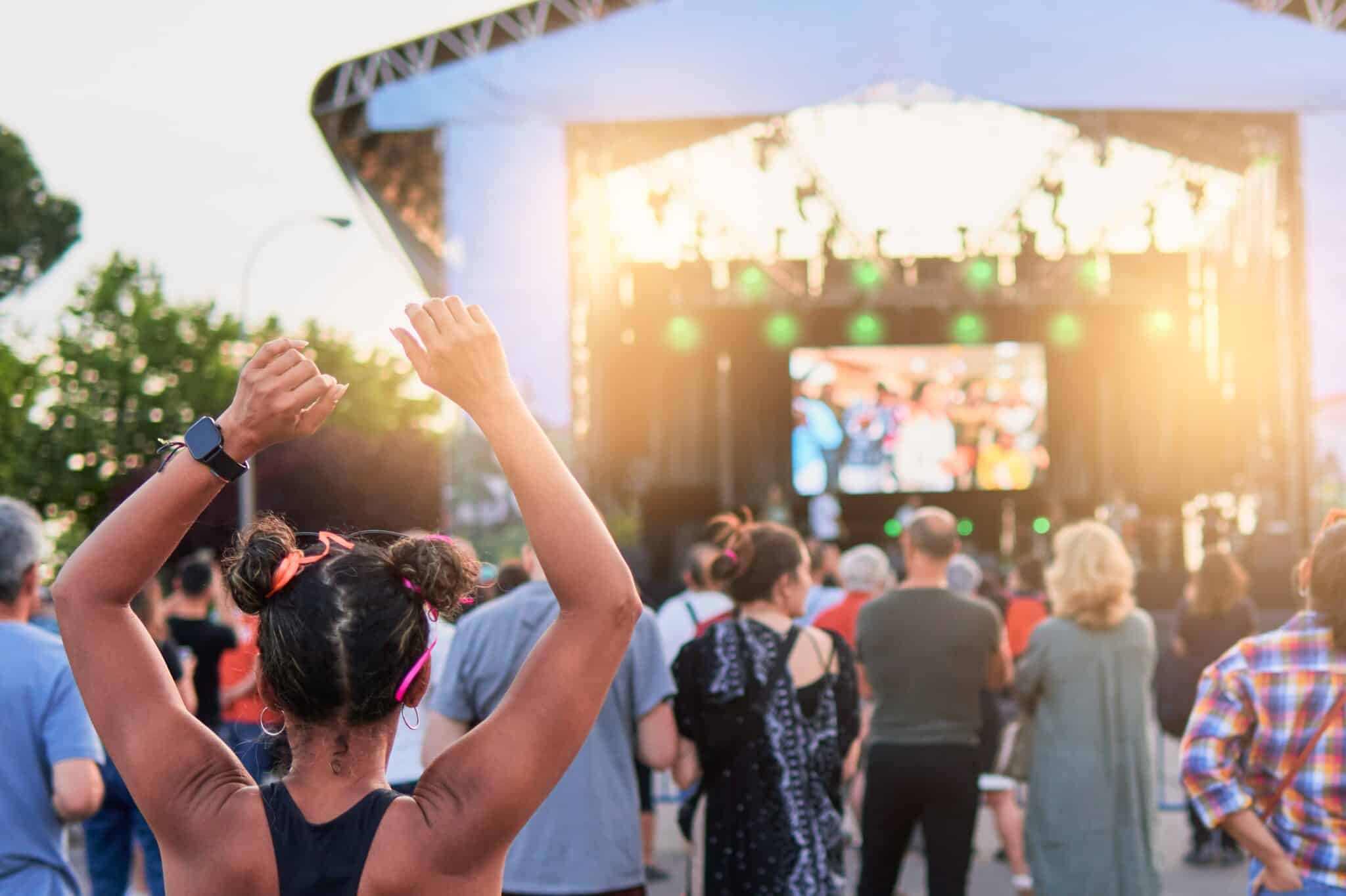 concert festival foule